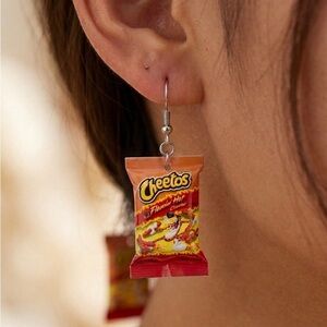 NWT Miniature Chip Bag Dangle Earrings - Handmade - Assorted Options